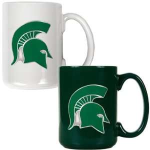  Michigan State Spartans   NCAA 2pc Ceramic Mug Set   Primary 