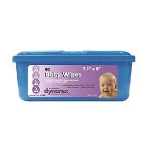   Dynarex Baby Wipe Scented 7 x 8, Latex free