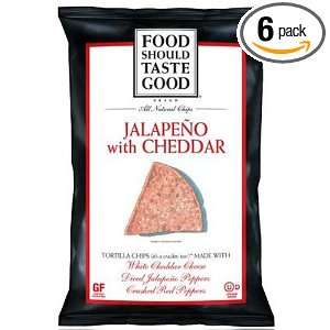 Food Should Taste Good Jalapeno and Cheddar Tortilla Chips, 5.5 Ounce 