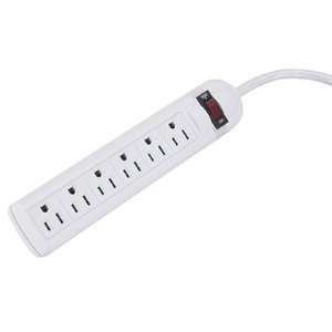  Power Strip with 6 Cord , 6 outlets, 15 AMP, 120 Volts 
