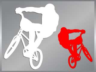 BMX RIDER Bicycle Ride cut vinyl decal silhouette  