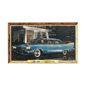  1958 PLYMOUTH PLAZA 4 Door Sedan Post Card Sales Piece 