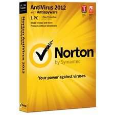 Norton Antivirus 2012 With Antivirus Program 1 User/3 Licenses W/CD 