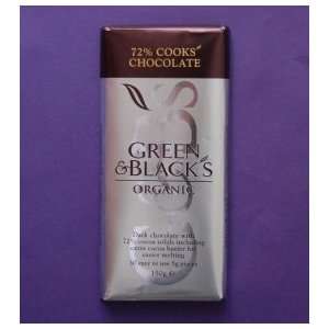 Green and Blacks Organic Cooking Chocolate 150g  Grocery 
