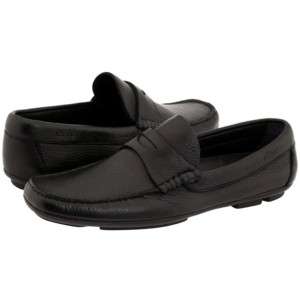 Hugo Boss Mens Shoes Dovro Loafer Black Leather Slip on  