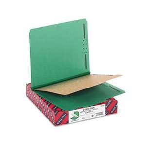   Folders, Letter, Four Section, Green, 10/Box