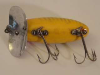   Wood and Metal Jitterbug Lure; Antique Fishing Tackle; Fred Arbogast