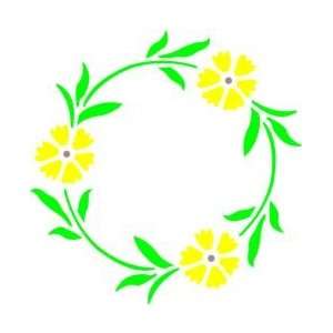  Tattoo Stencil   Circle of Three Flowers Health 
