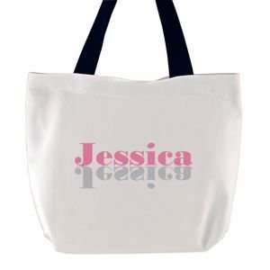  Think Pink Personalized Name Tote Bag 