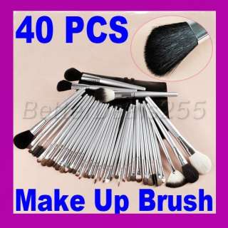 New Professional Studio Make Up Brush Set Black 40pcs  