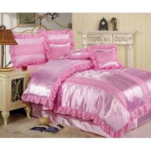  14Pcs King Princess Comforter w/ Curtain Bed in a Bag 