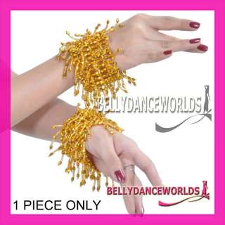 BELLY DANCE FASHION BRACELET COSTUME JEWELRY ACCESSORY BANGLE GOLD OR 