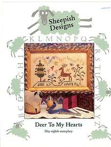 Deer To My Heart Counted Cross Stitch Pattern  