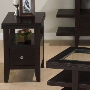  Jofran 091 3 End Table in Deep and Rich Wenge Baby