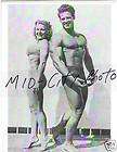 Mr America STEVE REEVES +Pudgy Stockton Vintage Bodybuilding Muscle 
