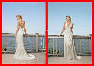 Slim Line Spaghetti Chiffon bridal dress bridesmaid Pageant Dresses 