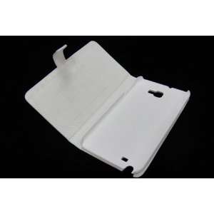  White Genuine Leather bookbook Protect Case Holder for 