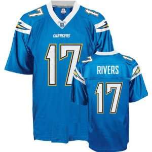  San Diego Chargers #17 Philip Rivers Light Blue Jerseys 