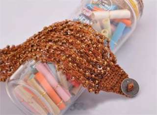 Fashion Bohemian Style Weave Coin Beads Bracelet Bangle k43 great gift 