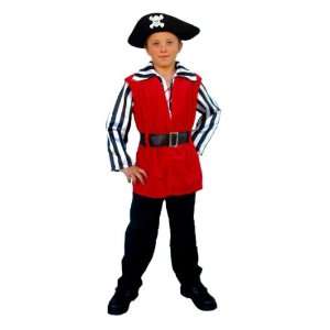   Pirate Captain Boy Costume Dress Up Play Swashbuckler L Toys & Games