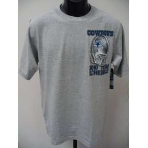  Dallas Cowboys 2010 Jersey Date Tee   Gray   Small Sports 