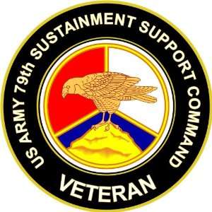  US Army Veteran 79th Sustainment Support Command Sticker 