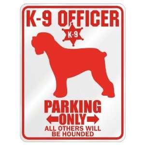 New  K 9 Officer  Black Russian Terrier Parking Only  Parking Sign 