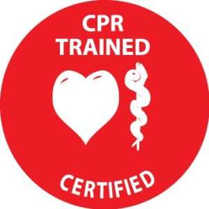  HARD HAT EMBLEMS CPR TRAINED CERTIFIED