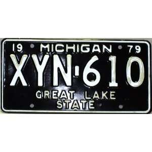    Michigan, 1979 Great Lake State License Plate 