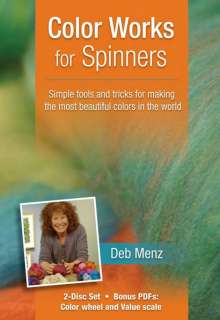 COLOR WORKS FOR SPINNERS Blending Deb Menz NEW 2 DVDs  