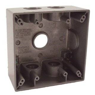 Hubbell Raco 5345 0 Two Gang 5 3/4 Inch Outlets Weatherproof Box
