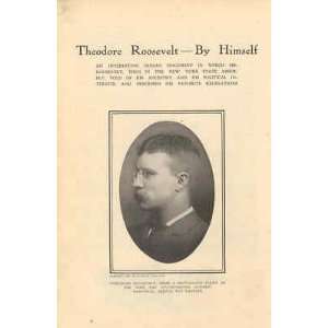 1907 Autobiography of Theodore Roosevelt 