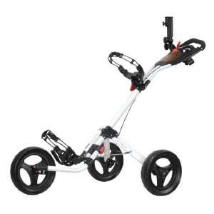   Deluxe Golf Push Cart Silver with FREE Umbrella Holder $20 VALUE