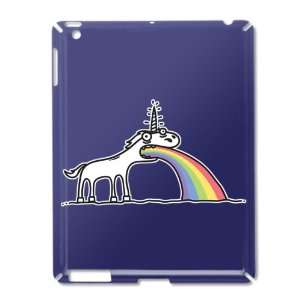  iPad 2 Case Royal Blue of Unicorn Vomiting Rainbow 