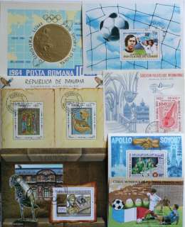 WORLDWIDE, SUPERB COLLECTION OF 50 DIFFERENT SOUVENIR SHEETS (lot#DP 
