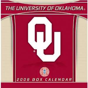 Oklahoma Sooners 2008 College Box Calendar  Sports 