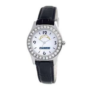  San Diego Chargers Womens Black Game Day Dazzler Watch 