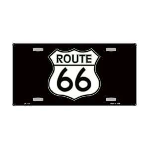  RT Route 66 Black & White License Plate Plates Tag Tags 