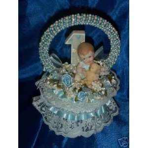  Baby Boy First Birthday Cake Top 8 Inches Tall Everything 