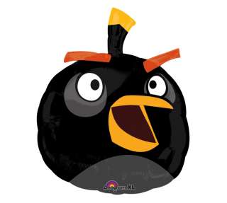 24 BALLOON party BLACK ANGRY BIRDS nu ROVIO licensed AUTHENTIC favors 