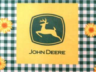 New John Deere Fabric Apron Sunflower Tractor Farm Country  