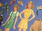Vintage 1942 Bette Davis Paper Dolls & Clothes Cut 11C