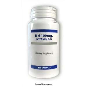  B 6 100 mg (Vitamin B6) by Kordial Nutrients (100 Capsules 