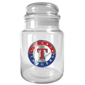  Texas Rangers Primary Logo 31 oz. Glass Candy Jar Sports 