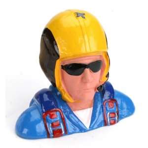  1/4 Pilot, Civilian Aerobatic Helmet,w/Mic&Snglss Toys 