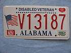disabled veteran license plate  