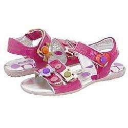 Daph Daph Kids Robin (Toddler/Youth) Fuchsia/Pink Leather Sandals 