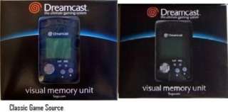 Genuine Sega Dreamcast Memory Black + Blue VMU NEW  