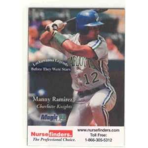  Manny Ramirez Baseball Magnet Card Minor League Stadium 