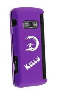 Engraved rubber hard case cover LG ENV TOUCH VX11000 PURPLE  